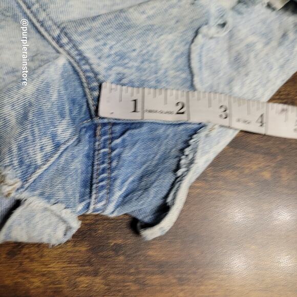 American Eagle Mom Shorts Size 8 Acid Wash Comfort Stretch Waistband - Picture 9 of 11